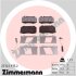 Комплект гальмівних накладок, дискове гальмо ZIMMERMANN 23745.975.2 (фото 1)