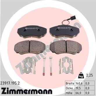 Колодки гальмівні дискові ZIMMERMANN 23917.195.2