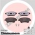 Комплект гальмівних накладок, дискове гальмо ZIMMERMANN 23930.980.1 (фото 1)