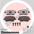 Комплект гальмівних накладок, дискове гальмо ZIMMERMANN 23973.975.1 (фото 1)