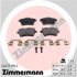 Комплект гальмівних накладок, дискове гальмо ZIMMERMANN 24077.190.4 (фото 1)