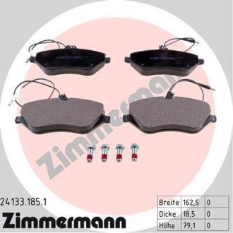 Колодки гальмівні дискові, комплект ZIMMERMANN 24133.185.1