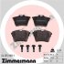 Комплект гальмівних накладок, дискове гальмо ZIMMERMANN 24135.980.1 (фото 1)