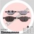 Комплект гальмівних накладок, дискове гальмо ZIMMERMANN 24172.900.1 (фото 1)