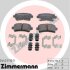 Комплект гальмівних накладок, дискове гальмо ZIMMERMANN 24421.170.3 (фото 1)