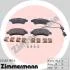 Гальмiвнi колодки дисковi заднi ZIMMERMANN 24465.190.4 (фото 1)