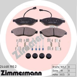Колодки гальмівні дискові ZIMMERMANN 24468.190.2