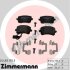 Колодки тормозные AUDI Q3 13- задн.с датч. ZIMMERMANN 24483.170.3 (фото 1)