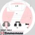 Колодки тормозные FORD MONDEO 4 07- задн. ZIMMERMANN 245371602 (фото 1)