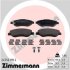 Комплект гальмівних накладок, дискове гальмо ZIMMERMANN 245501902 (фото 1)