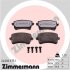 Комплект гальмівних накладок, дискове гальмо ZIMMERMANN 24606.975.1 (фото 1)