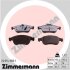 Комплект гальмівних накладок, дискове гальмо ZIMMERMANN 24914.980.1 (фото 1)