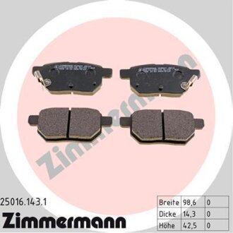 Колодки ZIMMERMANN 25016.143.1