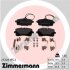 Комплект гальмівних накладок, дискове гальмо ZIMMERMANN 25328.195.2 (фото 1)