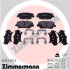 Комплект гальмівних накладок, дискове гальмо ZIMMERMANN 25757.175.3 (фото 1)