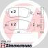Колодки тормозные SUBARU FORESTER/IMPREZA/LEGACY/OUTBACK 00- перед. ZIMMERMANN 25760.170.1 (фото 1)