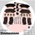 Гальмiвнi колодки дисковi заднi ZIMMERMANN 25987.200.2 (фото 1)