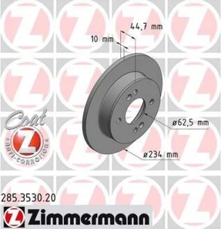 Гальмівний диск ZIMMERMANN 285.3530.20