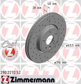 Гальмiвнi диски ZIMMERMANN 290.2272.52