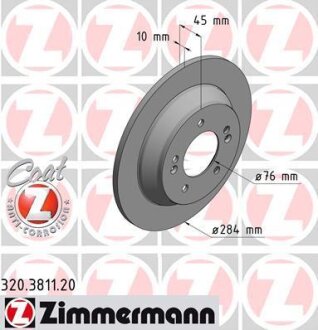 Диск гальмівний ZIMMERMANN 320.3811.20