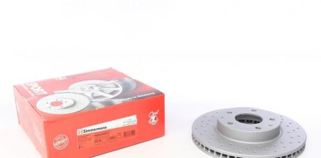 Диск тормозной MAZDA 3 13- передн.вент.SPORT Coat Z ZIMMERMANN 370.3053.52