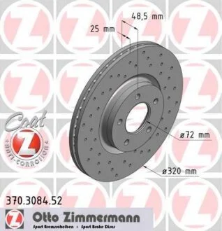 Диск гальмівний SPORT Z ZIMMERMANN 370.3084.52