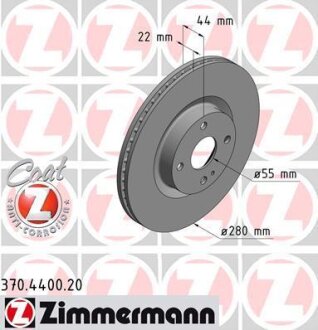 Гальмівний диск ZIMMERMANN 370.4400.20