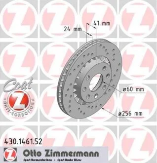 Диск гальмівний ZIMMERMANN 430.1461.52