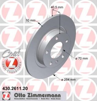 Диск гальмівний ZIMMERMANN 430.2611.20