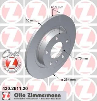 Диск гальмівний ZIMMERMANN 430.2611.20