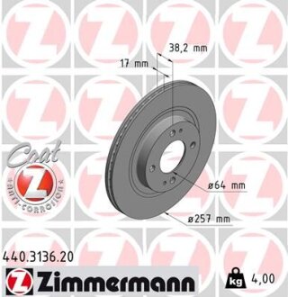 Автозапчастина ZIMMERMANN 440.3136.20