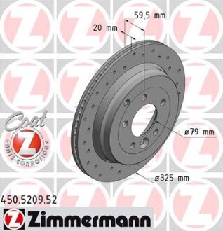 Елемент гальмівної системи вир-ва ZIMMERMANN 450.5209.52