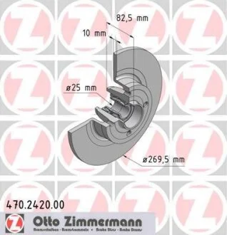 Диск гальмівний ZIMMERMANN 470.2420.00
