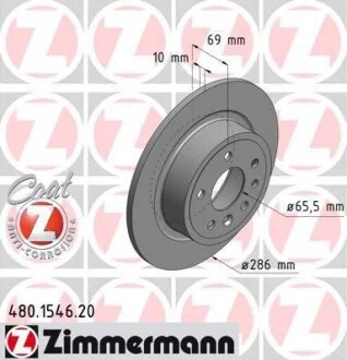 Диск гальмівний ZIMMERMANN 480.1546.20