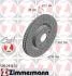 Диск тормозной TOYOTA/LEXUS CAMRY/RAV 4/GS 06- передн.вент.SPORT Coat Z ZIMMERMANN 590.2810.52 (фото 1)