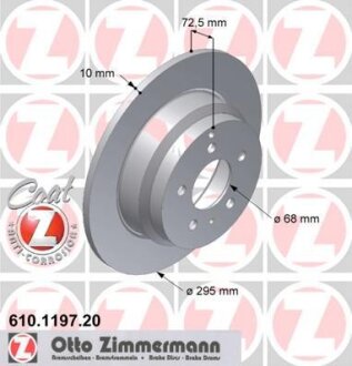 Диск гальмівний ZIMMERMANN 610.1197.20